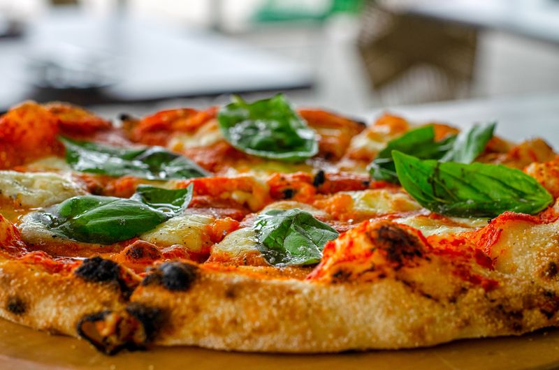 Classic margherita pizza