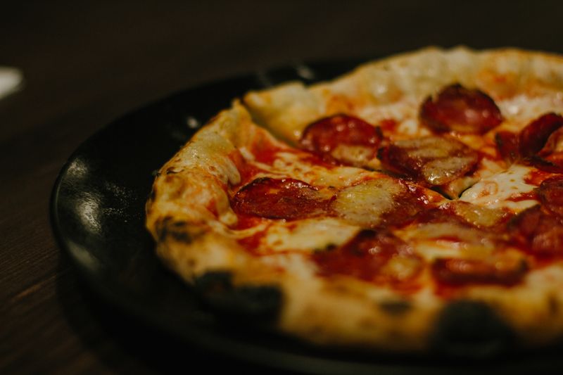 Classic Margherita pizza for catering