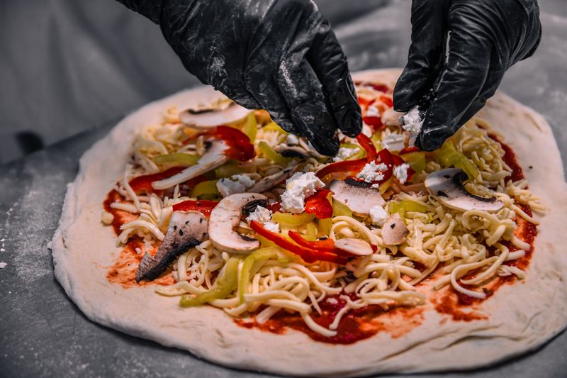 BBQ Chicken pizza for catering events